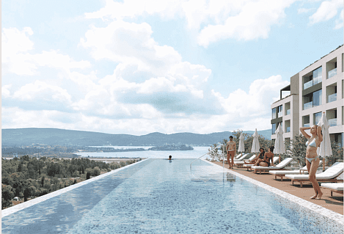 Moderner Wohnkomplex mit Meerblick in Tivat
